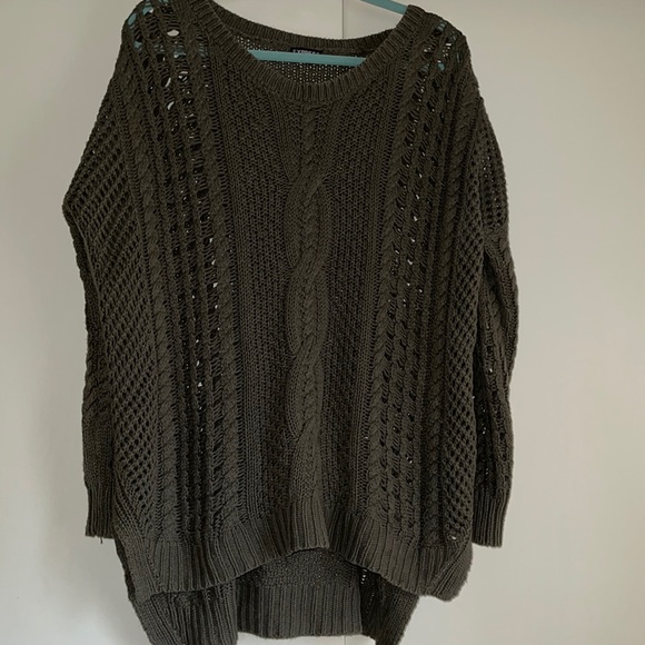 Oversized cable knit sweater - Picture 2 of 4